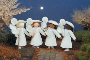 Handmade Lunaria Fairy Doll by Ambrosius – Eco-Friendly Wool Felt Waldorf Toy from Eco Flower Fairies LLC