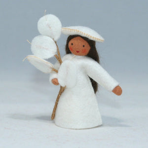 Handmade Lunaria Fairy Doll by Ambrosius – Eco-Friendly Wool Felt Waldorf Toy from Eco Flower Fairies LLC