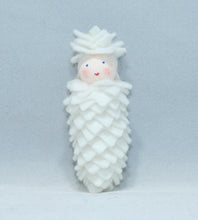 Handmade Pine Cone Baby Doll by Ambrosius – Eco-Friendly Wool Felt Waldorf Toy from Eco Flower Fairies LLC