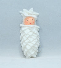 Handmade Pine Cone Baby Doll by Ambrosius – Eco-Friendly Wool Felt Waldorf Toy from Eco Flower Fairies LLC