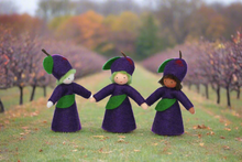 Handmade Plum Fairy Doll by Ambrosius – Eco-Friendly Wool Felt Waldorf Toy from Eco Flower Fairies LLC