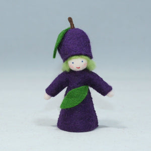 Handmade Plum Fairy Doll by Ambrosius – Eco-Friendly Wool Felt Waldorf Toy from Eco Flower Fairies LLC
