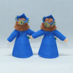 Halloween Royal Doll – 3" Handmade Felt Waldorf Decoration by Ambrosius