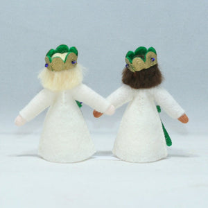 Halloween Royal Doll – 3" Handmade Felt Waldorf Decoration by Ambrosius