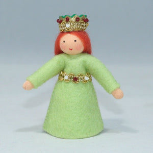 Handmade Halloween Princess Doll by Ambrosius – Eco-Friendly Wool Felt Waldorf Toy from Eco Flower Fairies LLC