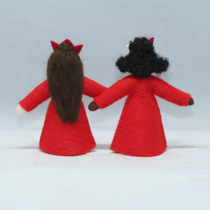 Halloween Royal Doll – 3" Handmade Felt Waldorf Decoration by Ambrosius