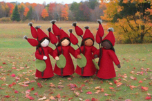Rose Hips Fairy Doll – 2.5" & 3" Handmade Felt Waldorf Decorations by Ambrosius