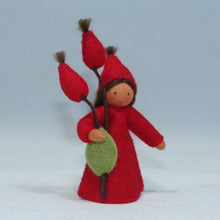Handmade Rose Hips Fairy Doll by Ambrosius – Eco-Friendly Wool Felt Waldorf Toy from Eco Flower Fairies LLC