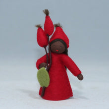 Handmade Rose Hips Fairy Doll by Ambrosius – Eco-Friendly Wool Felt Waldorf Toy from Eco Flower Fairies LLC