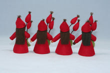 Rose Hips Fairy Doll – 2.5" & 3" Handmade Felt Waldorf Decorations by Ambrosius