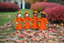 Seaberry Fairy (handmade decorative felt doll) - Eco Flower Fairies LLC - Waldorf Doll Shop - Handmade by Ambrosius