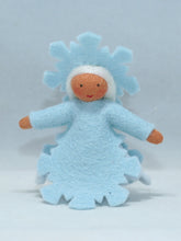 Handmade Snowflake Princess Doll by Ambrosius – Eco-Friendly Wool Felt Waldorf Toy from Eco Flower Fairies LLC