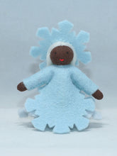 Handmade Snowflake Princess Doll by Ambrosius – Eco-Friendly Wool Felt Waldorf Toy from Eco Flower Fairies LLC