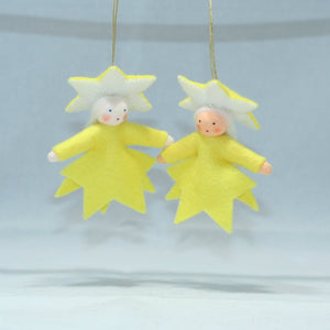 Handmade Star Pixie Doll by Ambrosius – Eco-Friendly Wool Felt Waldorf Toy from Eco Flower Fairies LLC