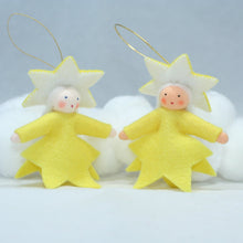 Star Pixie Doll – 2.5" Handmade Felt Waldorf Decoration by Ambrosius