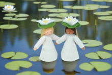 Handmade Water Lily Fairy Doll by Ambrosius – Eco-Friendly Wool Felt Waldorf Toy from Eco Flower Fairies LLC