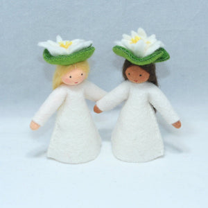 Handmade Water Lily Fairy Doll by Ambrosius – Eco-Friendly Wool Felt Waldorf Toy from Eco Flower Fairies LLC