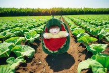 Handmade Watermelon Baby Doll by Ambrosius – Eco-Friendly Wool Felt Waldorf Toy from Eco Flower Fairies LLC