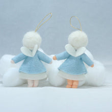 Winter Pixie Doll – 3" Handmade Felt Waldorf Decoration by Ambrosius
