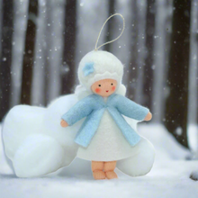 Handmade Winter Pixie Doll by Ambrosius – Eco-Friendly Wool Felt Waldorf Toy from Eco Flower Fairies LLC