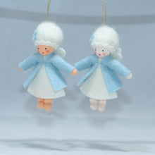 Winter Pixie Doll – 3" Handmade Felt Waldorf Decoration by Ambrosius
