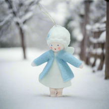 Handmade Winter Pixie Doll by Ambrosius – Eco-Friendly Wool Felt Waldorf Toy from Eco Flower Fairies LLC