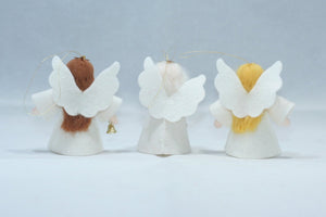 Christmas Angel Doll – 2", 2.5”, 3" & 5" Handmade Felt Waldorf Decorations by Ambrosius