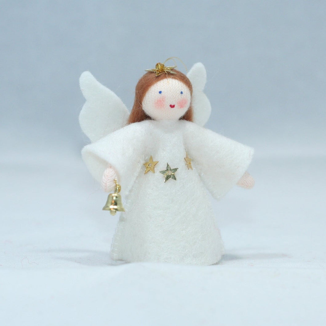 Handmade Christmas Angel Doll by Ambrosius – Eco-Friendly Wool Felt Waldorf Toy from Eco Flower Fairies LLC