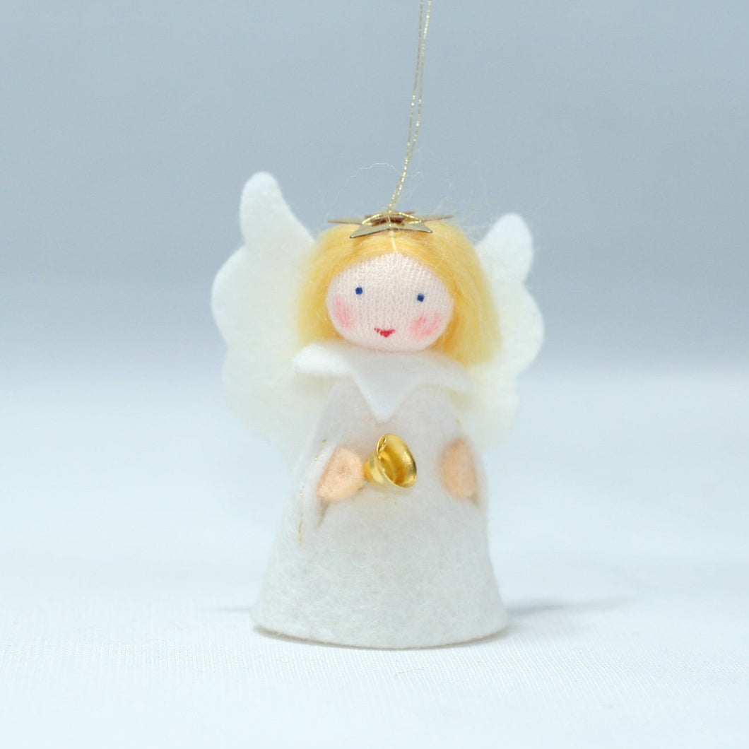 Handmade Christmas Angel Doll by Ambrosius – Eco-Friendly Wool Felt Waldorf Toy from Eco Flower Fairies LLC