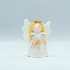 Handmade Christmas Angel Doll by Ambrosius – Eco-Friendly Wool Felt Waldorf Toy from Eco Flower Fairies LLC