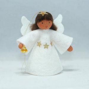 Handmade Christmas Angel Doll by Ambrosius – Eco-Friendly Wool Felt Waldorf Toy from Eco Flower Fairies LLC