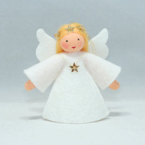 Handmade Christmas Angel Doll by Ambrosius – Eco-Friendly Wool Felt Waldorf Toy from Eco Flower Fairies LLC