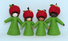 Apple Fairy Doll – 2.5”, 3" & 3.5” Handmade Felt Waldorf Decorations by Ambrosius