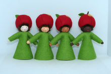 Apple Fairy Doll – 2.5”, 3" & 3.5” Handmade Felt Waldorf Decorations by Ambrosius