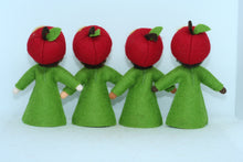 Apple Fairy Doll – 2.5”, 3" & 3.5” Handmade Felt Waldorf Decorations by Ambrosius