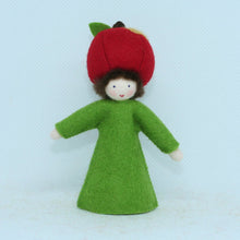 Handmade Apple Fairy Doll by Ambrosius – Eco-Friendly Wool Felt Waldorf Toy from Eco Flower Fairies LLC