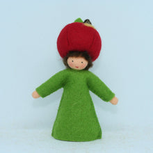 Handmade Apple Fairy Doll by Ambrosius – Eco-Friendly Wool Felt Waldorf Toy from Eco Flower Fairies LLC