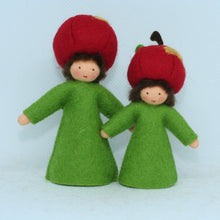 Handmade Apple Fairy Doll by Ambrosius – Eco-Friendly Wool Felt Waldorf Toy from Eco Flower Fairies LLC