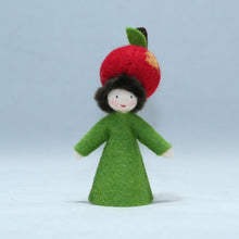 Handmade Apple Fairy Doll by Ambrosius – Eco-Friendly Wool Felt Waldorf Toy from Eco Flower Fairies LLC