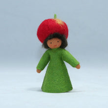 Handmade Apple Fairy Doll by Ambrosius – Eco-Friendly Wool Felt Waldorf Toy from Eco Flower Fairies LLC