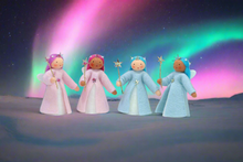 Aurora Borealis Fairy Doll – 2.5” Handmade Felt Waldorf Decoration by Ambrosius