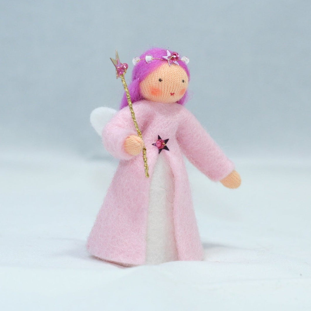 Handmade Aurora Borealis Fairy Doll by Ambrosius – Eco-Friendly Wool Felt Waldorf Toy from Eco Flower Fairies LLC