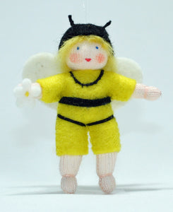 Handmade Bee Pixie Doll by Ambrosius – Eco-Friendly Wool Felt Waldorf Toy from Eco Flower Fairies LLC