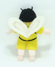 Bee Pixie Doll – 2.5” Handmade Felt Waldorf Decoration by Ambrosius