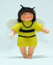 Handmade Bee Pixie Doll by Ambrosius – Eco-Friendly Wool Felt Waldorf Toy from Eco Flower Fairies LLC