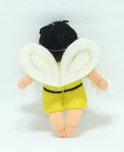 Bee Pixie Doll – 2.5” Handmade Felt Waldorf Decoration by Ambrosius