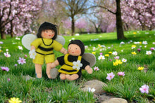 Handmade Bee Pixie Doll by Ambrosius – Eco-Friendly Wool Felt Waldorf Toy from Eco Flower Fairies LLC