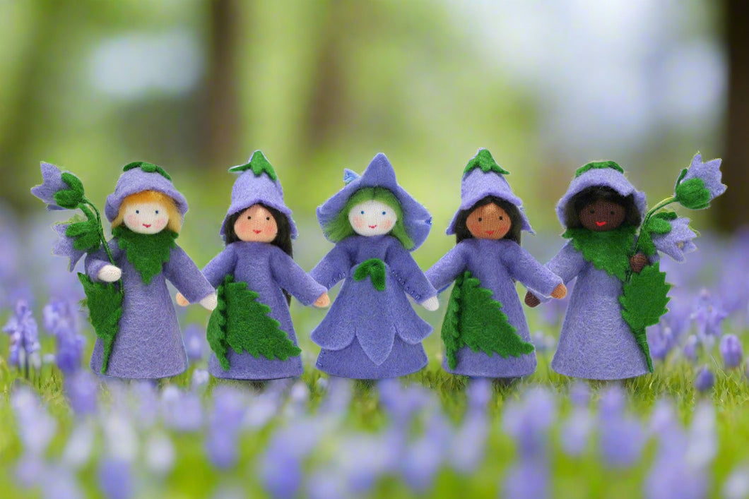 Handmade Bluebell Fairy Doll by Ambrosius – Eco-Friendly Wool Felt Waldorf Toy from Eco Flower Fairies LLC