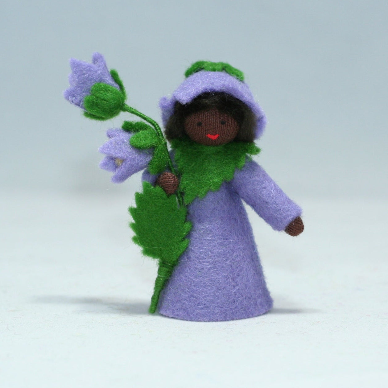 Bluebell Fairy Doll – 2.5” Handmade Felt Waldorf Decoration by