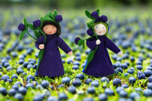 Handmade Blueberry Fairy Doll by Ambrosius – Eco-Friendly Wool Felt Waldorf Toy from Eco Flower Fairies LLC